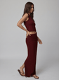 Rib New Length Tank - Cherry (PRE-SALE)
