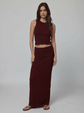 Rib New Length Tank - Cherry (PRE-SALE)
