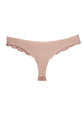 Charlotte Lace Seamless Thong - Tan