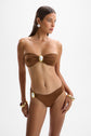 Coast Moonstone Bandeau Top - Mocha