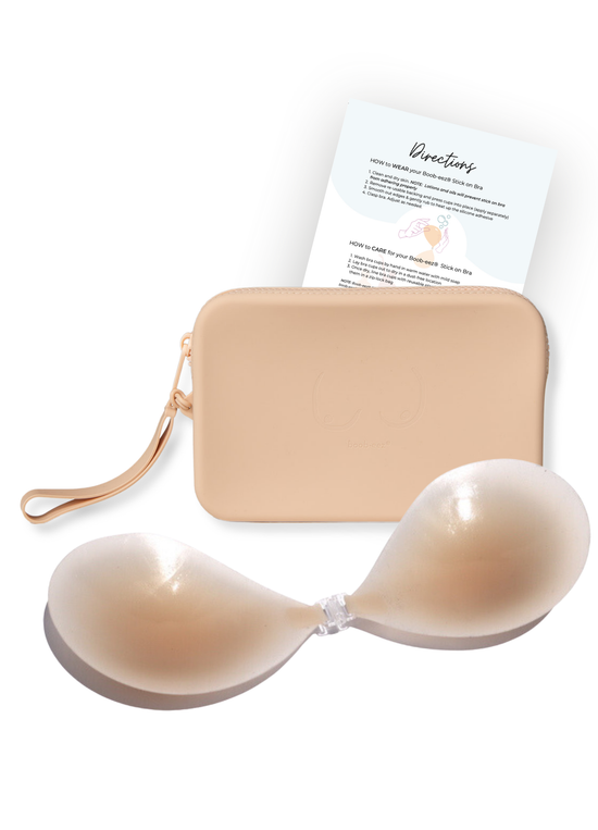 Silicone Stick-on Bra + Travel Case Bundle (PRE-SALE)