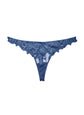 Lily Embroidery Hipster Thong - Spring Denim