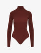 Ballet Turtleneck Bodysuit w/ Thumbholes - Copper