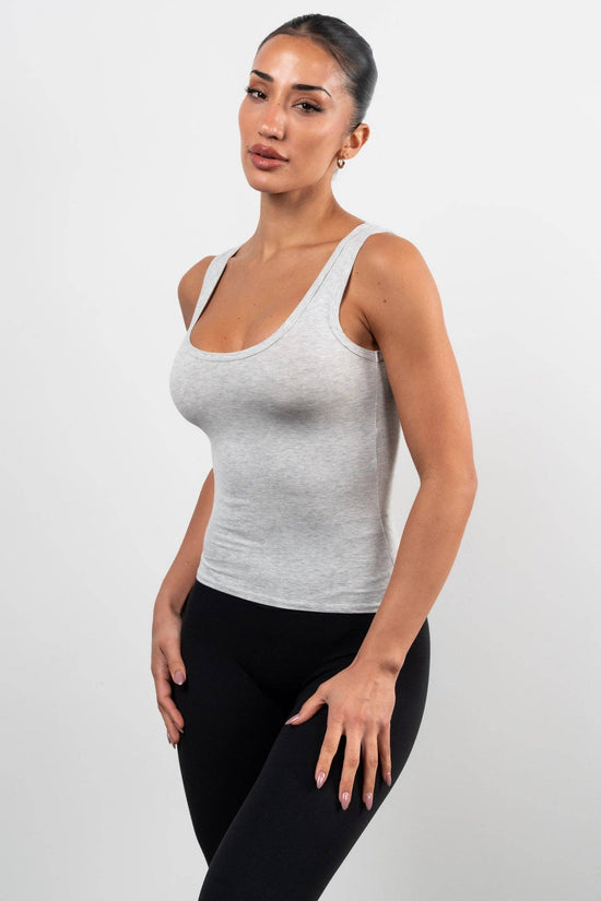 Vitality Basis® U Tank - Stone Heather