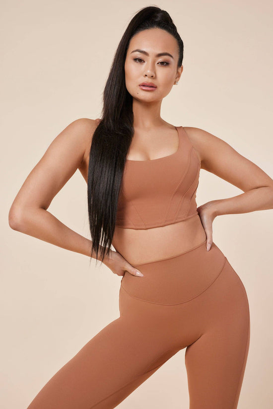 NYC CORSET TANK - MOCHA