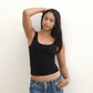 The Devon Double Layer Tank - Black