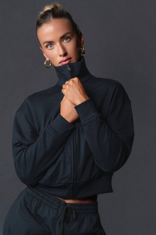 Vitality Marshmallow Zip Up Jacket - Midnight