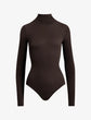 Ballet Turtleneck Bodysuit w/ Thumbholes - Espresso