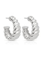 Modern Ribbed Hoops