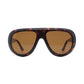 El Royale Oversized Aviator Sunglasses - Dark Turtle (PRE-SALE)