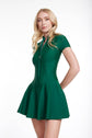 VIENNA LOW-ZIP CORSET DRESS - EMERALD (PRE-SALE)