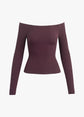 The Sara Top - Burgundy