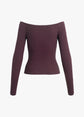 The Sara Top - Burgundy