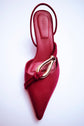 Love Knot Suede Slingback