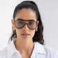 Shay Aviator Sunglasses - Dark Chocolate (PRE-SALE)