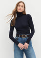 Amelia Long Sleeve Top - Navy