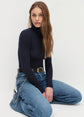 Amelia Long Sleeve Top - Navy
