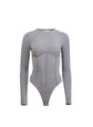 Organic Cotton Long Sleeve T-Shirt Bodysuit - Heather Grey (PRE-SALE)