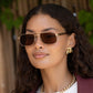 Vesper Small Aviator Sunglasses - Gold / Solid Brown (PRE-SALE)