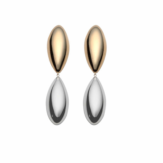 Delaina Two-Tone 1.5" Earrings