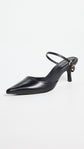 Kieran Leather Mini Buckle Heel