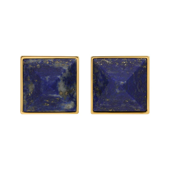 Pyramid Studs - Lapis Medium