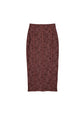 Le Stretch Lace Pencil Skirt - Cocoa Plum (PRE-SALE)