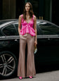 Luxe Twill Flare Pant - Tan (PRE-SALE)