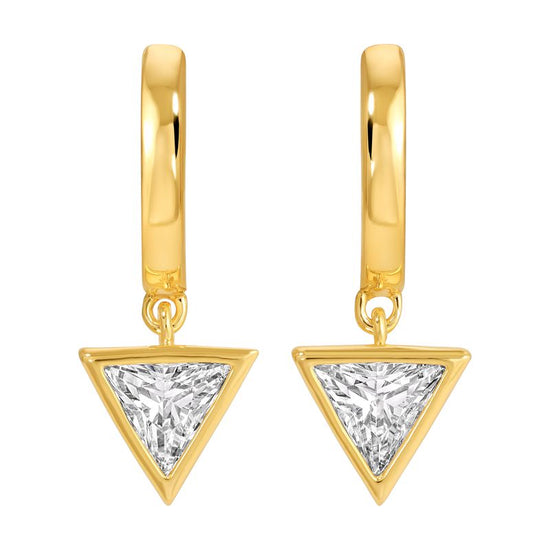 New Bezel Triangle Huggies