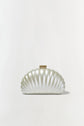 Monet Pearlized Shell Clutch
