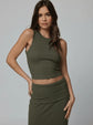 RIB NEW LENGTHS TANK - OLIVE