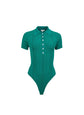 Rib Polo Bodysuit