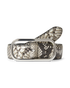 SNAKE EMBOSSED LOOP BELT