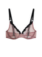 Sheer Tulle Demi Bra - Petal