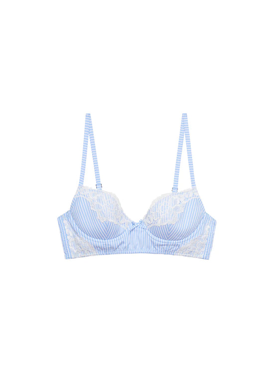 Poplin Lace Demi Bra
