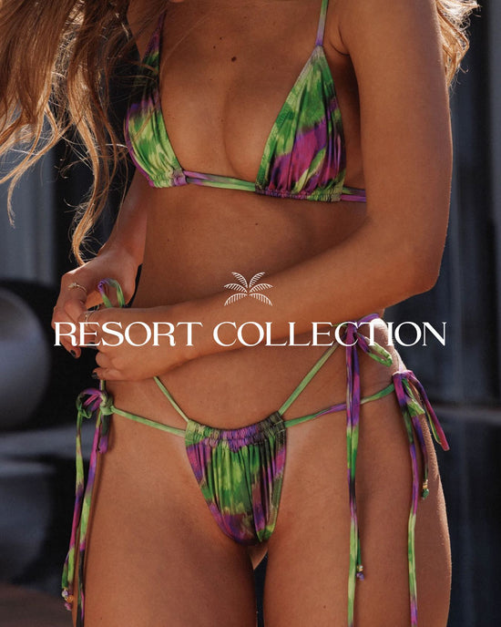Seychelle Bikini Set - Green Purple Jungle
