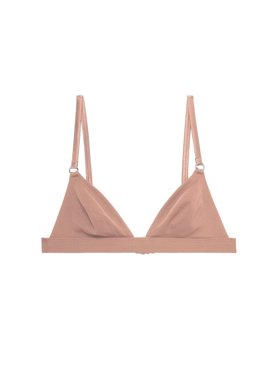 Le Stretch Multi Fit Micro Triangle Bra - Tan