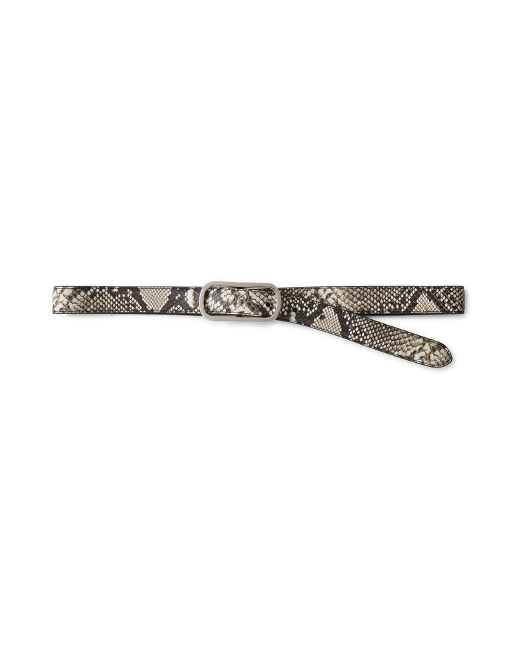 SNAKE EMBOSSED LOOP BELT