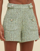 Crystal Tweed Short