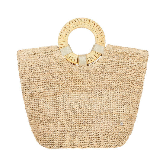 Gili Large Crochet Raffia Tote