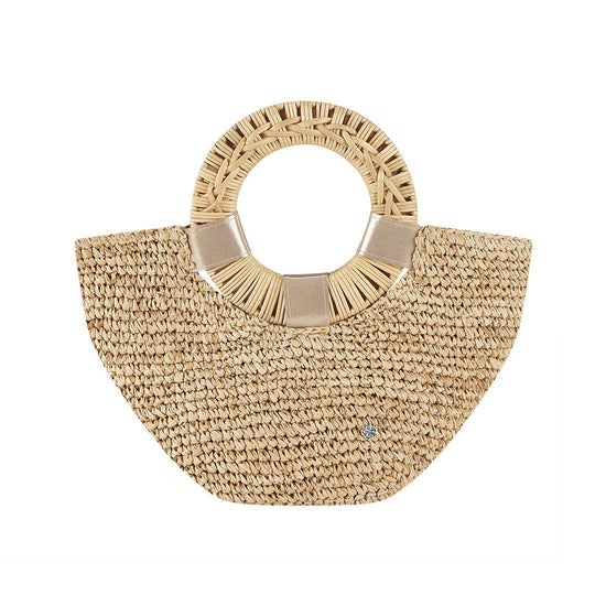 Gili Small Crochet Raffia Tote