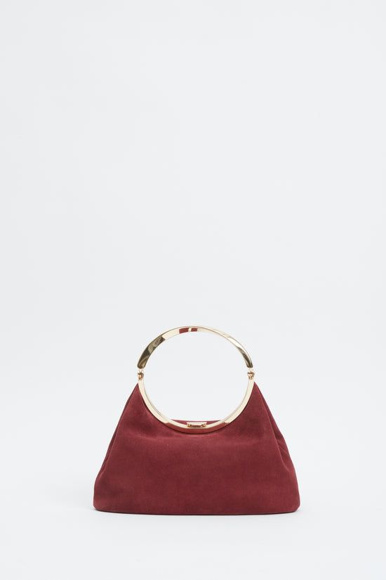 Luca Suede Top Handle Bag