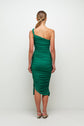 Alessia Draped Jersey Midi Dress