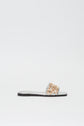 Faye Beaded Leather Flat Sandals