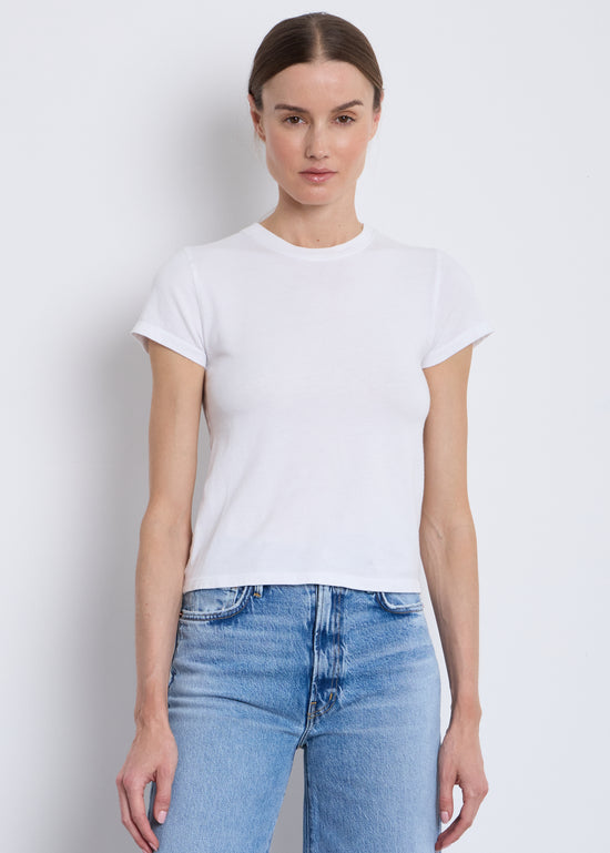 Tina Fitted Tee - White