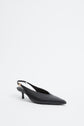 Sylvie Slingback Kitten Heel - Black