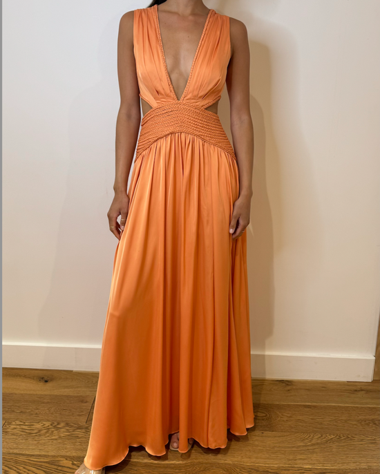 Satin Sunset Cut Out Gown (PRE-SALE)