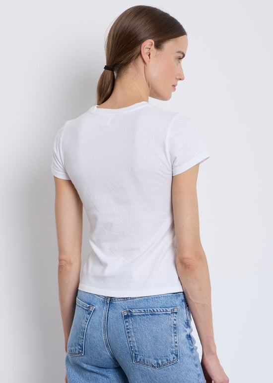 Tina Fitted Tee - White