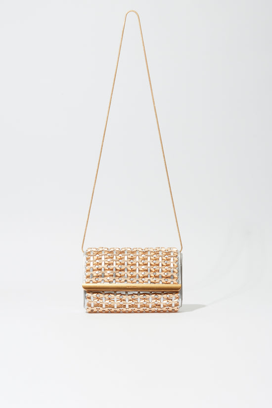 ROLA BEADED METALLIC CLUTCH