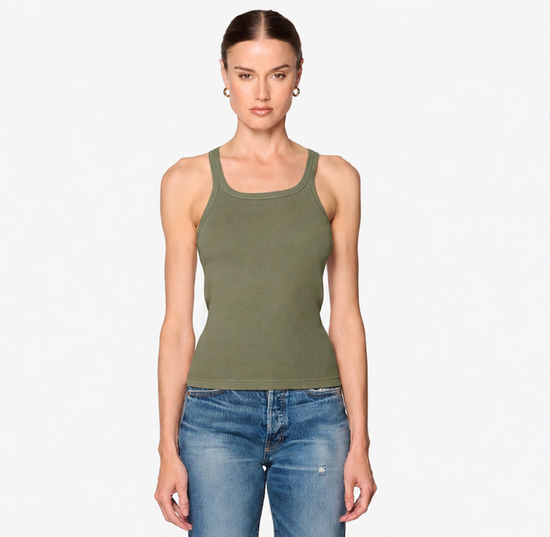 Jamie Rib Tank - Army
